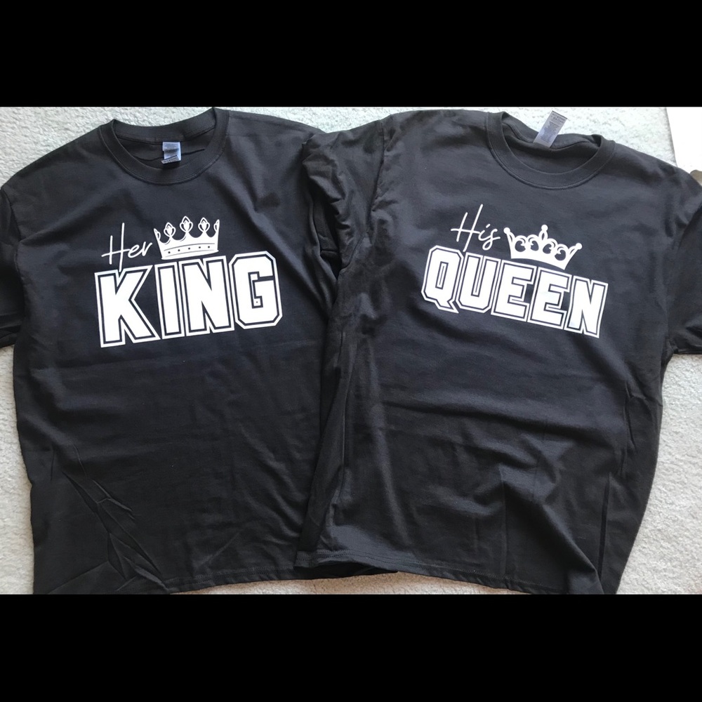 Personalized King and Queen couples shirts(sold separately)